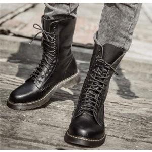 ブーツメンズミリタリーブーツ長靴ワークブーツカッコイイヒップホップトリート系靴シューズ Xkun77 Zfvne602 Minto 通販 Yahoo ショッピング
