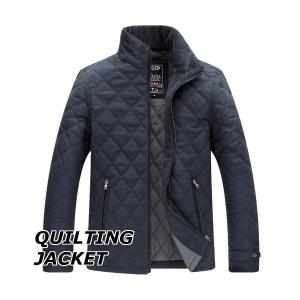 ジャケットメンズおしゃれブランド無地柄黒キルティングアウターシンプル大きいサイズ秋冬17amj26540代50代