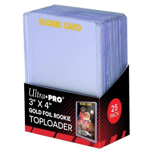 Ultra・PRO トップローダー ルーキーカード用 ゴールド35pt(約0.9mm)[25枚入り]...