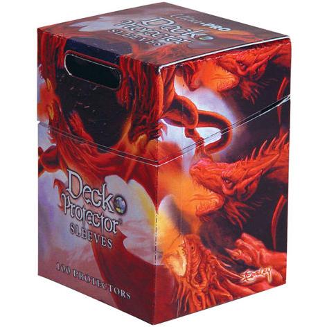 Ultra・PRO 紙製デッキボックス付き通常サイズカード用 デッキプロテクタースリーブ クリア[1...