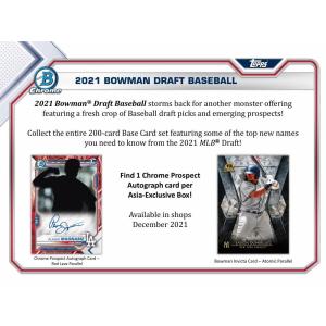 MLB 2021 TOPPS BOWMAN DRAFT BASEBALL ASIA EDITION