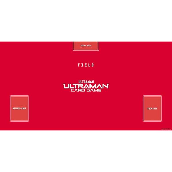 ウルトラマンカードゲーム オフィシャルプレイマット 赤ベース+白ロゴ[1ボックス]
