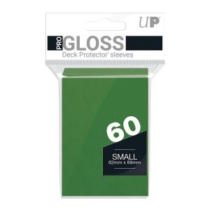 【返品・交換不可】Ultra・PRO 小型サイズカード用 PRO-Gloss スモール デッキ プロテクター スリーブ グリーン[60枚入り][1個]
