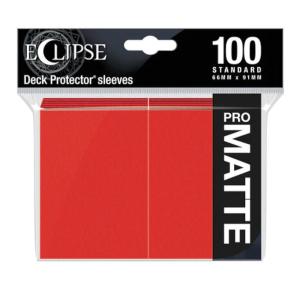 Ultra・PRO エクリプススリーブ マット(スタンダードサイズ) 非光沢 アップルレッド(約66×91mm)[100枚入り][1個]