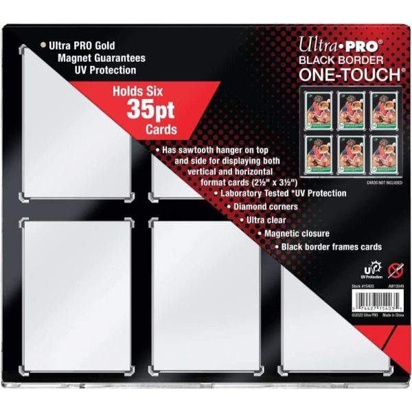 Ultra・PRO ワンタッチ マグネットホルダー 6枚用 黒枠[1個]