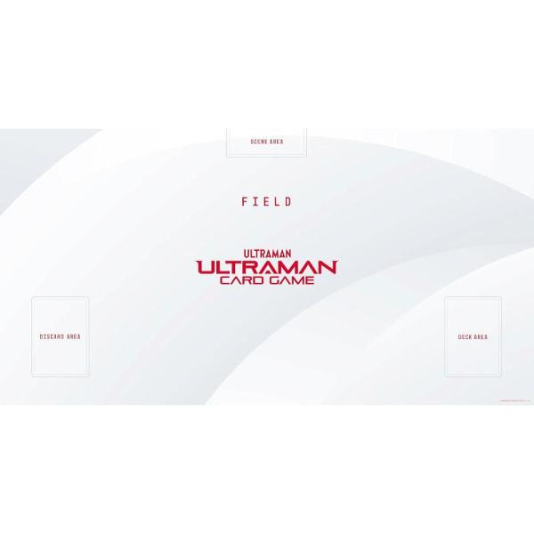 ウルトラマンカードゲーム オフィシャルプレイマット 白ベース+赤ロゴ[1個]