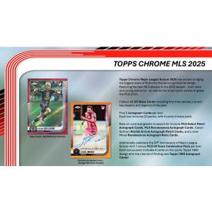SOCCER 2025 TOPPS CHROME MLS HOBBY[1ボックス]