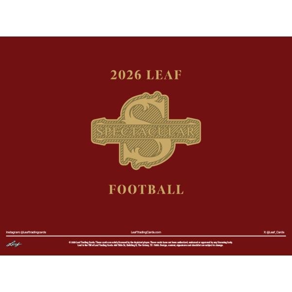 2026 LEAF SPECTACULAR FOOTBALL HOBBY | 2026 リーフ スペ...