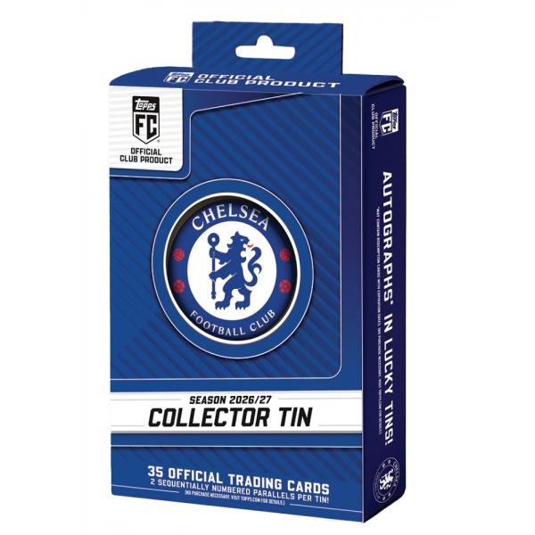 SOCCER 2026-27 TOPPS COLLECTOR TIN CHELSEA FC HOBB...