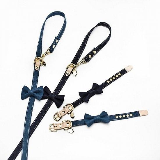 カラー＆リードセット 犬 おしゃれ かわいい 小型犬 中型犬 カラー リード 日本製 ミントタン m...