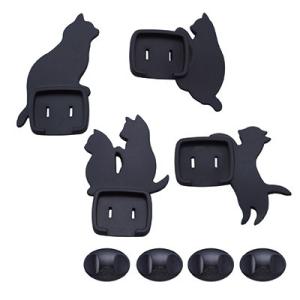ねこの コンセントカバー 4個セット ベビーガ...の詳細画像4