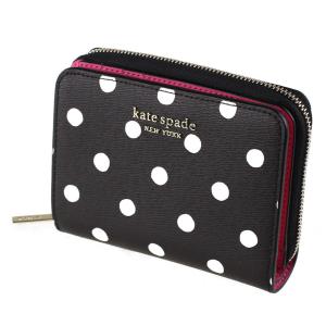 ケイトスペード 財布 二つ折り KATE SPADE pwr00417 098 ブラックマルチ系 ドット 水玉 バイカラー 財布・小物 レディース