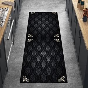 カーペットランナーノンスリップボヘミアブラックラ...の商品画像