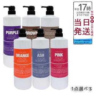 フィヨーレ クオルシア カラーシャンプー 1000ml オレンジ ピンク パープル アッシュ ブラウン ベージュ FIOLE QUALUCIA カラーケア ブリーチ ハイトーン