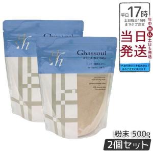 ナイアード ガスール 粉末 500g 2個セット naiad ghassoul 洗顔料 泥パック 毛穴 クレイ 粘土パック フェイスパック 洗い流すパック シャンプー