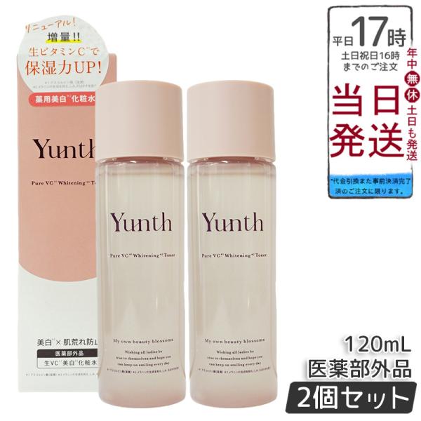 Yunth ユンス ナノバブル 美白化粧水 120ml 2個セット 化粧水 医薬部外品 ホワイトニン...
