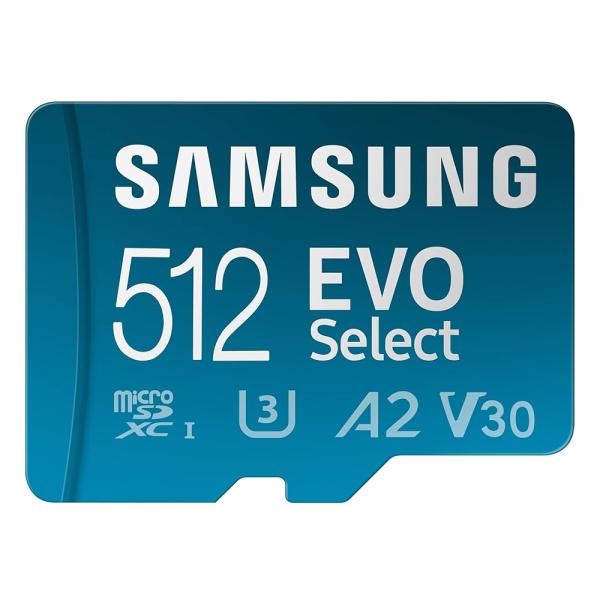 SAMSUNG EVO Select MicroSDメモリーカード + アダプター、microSDX...
