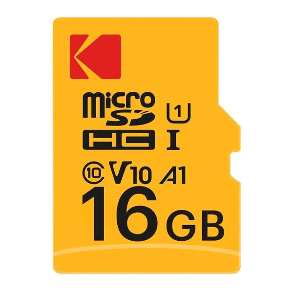 Kodak 16GB クラス10 UHS-I U1 MicroSDHCカード アダプター付き 書き込...