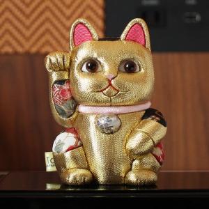 柿沼人形 江戸木目込 招き猫 Lucky cat 風水シリーズ 金運 柿沼東光 日本製 手作り 東京手仕事対象商品 縁起物 インテリア 伝統工芸 お洒落 プレゼント KN｜mirage-style