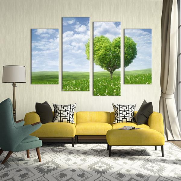 絵画 アートパネル インテリア おしゃれ 壁掛け 北欧 キャンバス ハート モダン ポスター 木 花...