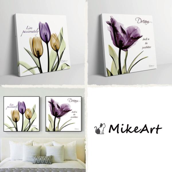 絵画 アートパネル インテリア キャンバス ポスター アート チューリップ おしゃれ  北欧 壁掛け...