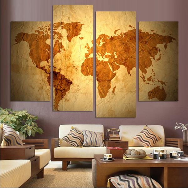 絵画 世界地図 アートパネル インテリア おしゃれ 壁掛け 北欧 キャンバス アート モダン 花 植...