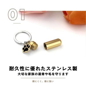 遺骨カプセル キーホルダー ペット 遺骨入れ ...の詳細画像3
