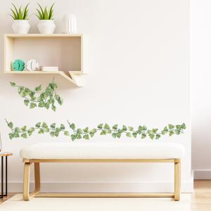 ウォールステッカー インテリア 木 葉 緑 花...の詳細画像1