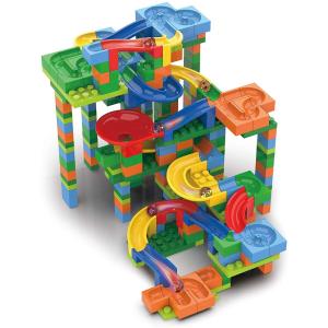 知育玩具◇自由にコースが作れるビー玉コロコロスライダー/ブロックスライダーBIG