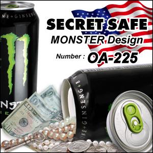 隠し金庫 飲料缶型 『シークレットセーフ MONSTER ENERGY』 セーフティ