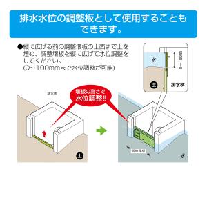 排水革命 調整堰板 水田 田んぼ 排水桝の詳細画像3