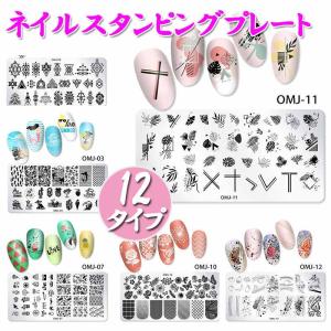 スタンピングネイルプレート 12点セット スタンピングネイル