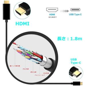 USB C to HDMI ケーブル 4K 金...の詳細画像2