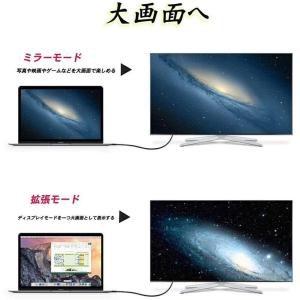 USB C to HDMI ケーブル 4K 金...の詳細画像3