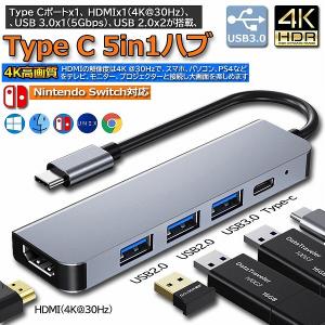 USB Type C HDMI アダプタ Nintendo Switch hdmiポート USBタイプC 高速PD充電 USB 3.0高速ポート US 送料無料｜未来ネットワーク