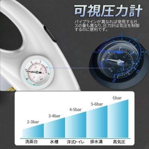 パイプクリーナー 2個セット 加圧式 ドレンホ...の詳細画像3