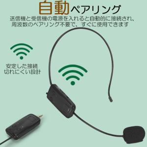 ワイヤレスマイク 2セット ヘッドセット 無線...の詳細画像5