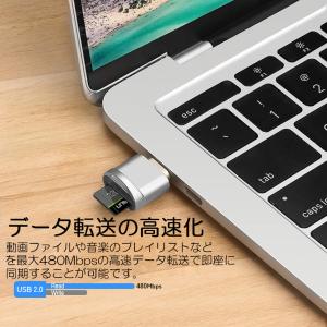 カードリーダー Type C接続 ミニSD/T...の詳細画像3
