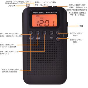 ポケットラジオ ラジオ 防災 小型 おしゃれ ...の詳細画像5