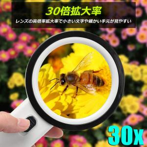 虫眼鏡 拡大鏡 ルーペ LEDルーペ ライト付...の詳細画像3
