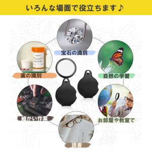 拡大鏡 ミニ拡大鏡 虫眼鏡 虫めがね 小型 ミ...の詳細画像5