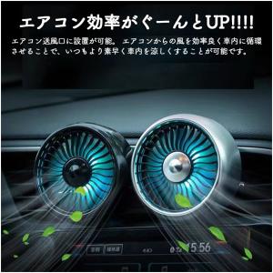 扇風機 車載扇風機 車載USBファン 2個セッ...の詳細画像4