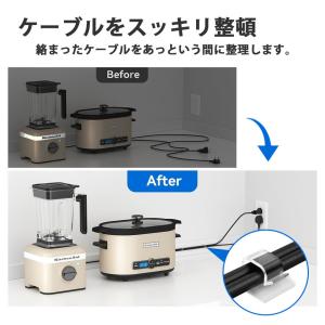 ケーブルクリップ コードクリップ 50個入り ...の詳細画像5