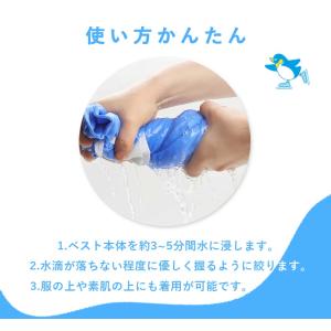 爆買 冷却ベスト クールベスト 2枚セット 冷...の詳細画像3