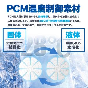 アイスパッド 帽子用 28度自然凍結 PCM ...の詳細画像3