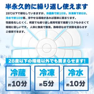 アイスパッド 帽子用 28度自然凍結 PCM ...の詳細画像4