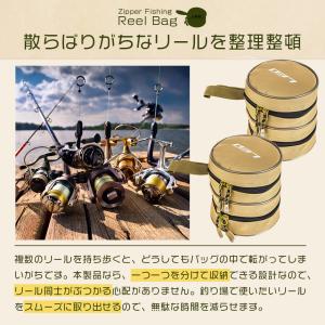 釣り用 リールバッグ 2個収納 LEO リール...の詳細画像3