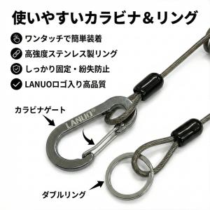 2個セット 尻手ロープ 落下防止 ワイヤー入り...の詳細画像4