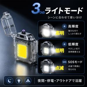 LEDライト付き 電子ライター 充電式 USB...の詳細画像3
