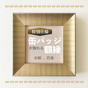 《特別仕様》【缶バッジ額縁】選べる３種類_台紙[白金]｜miraigakuweb